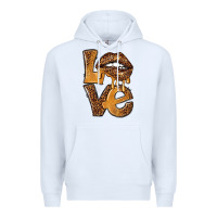 White love leopard with lips Premium Hoodie - NancyCooperArtShop