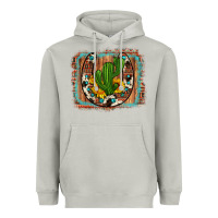 Moon Dust cactus sunflower cowhide horseshoe  background Heavyweight Hoodie - Artiststas