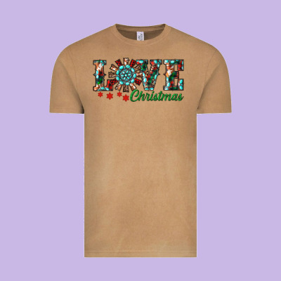 Vintage Tee Christmas Love Windmill