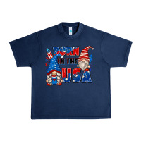 Navy born in the usa Urban Heavy Tee - Zillion Design Studio