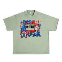 Oil Green born in the usa Urban Heavy Tee - Zillion Design Studio