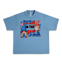 Pebble Blue born in the usa Urban Heavy Tee - Zillion Design Studio