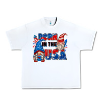 White born in the usa Urban Heavy Tee - Zillion Design Studio