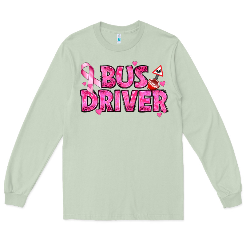 Breast Cancer Bus Driver Long Sleeve Tee by texasbilliewilder | Teevron