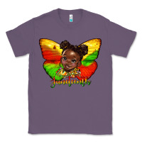 Lavender juneteenth butterfly black girl Classic Tee - HRA Design Shop