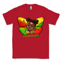 Red juneteenth butterfly black girl Classic Tee - HRA Design Shop