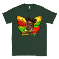 Sports Green juneteenth butterfly black girl Classic Tee - HRA Design Shop