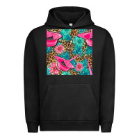 Pigment Black Hairdresser Hair Color Mixing Bowl And Dye Brush With Flowers And Leop Urban Hoodie - BundleAndBundleShop