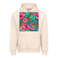 Sandshell Hairdresser Hair Color Mixing Bowl And Dye Brush With Flowers And Leop Urban Hoodie - BundleAndBundleShop
