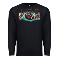 Black football mom Premium Sweatshirt - BarkalooDesign