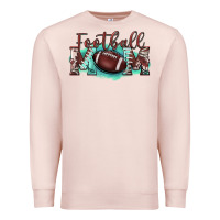 Pale Pink football mom Premium Sweatshirt - BarkalooDesign
