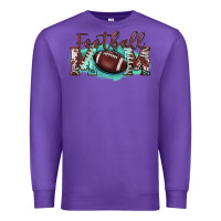 Purple football mom Premium Sweatshirt - BarkalooDesign