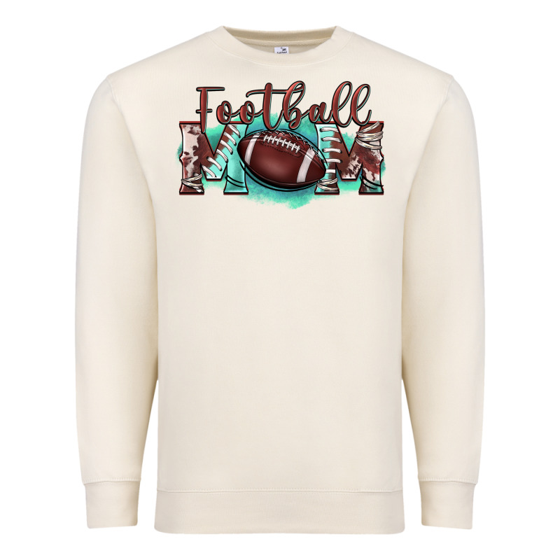 Football Mom Premium Sweatshirt by BarkalooDesign | Teevron