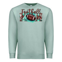 Seafoam football mom Premium Sweatshirt - BarkalooDesign
