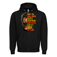 Black juneteenth 1885 because my ancestors weren't free in 1776 black woman Zipper Hoodie - HRA Design Shop