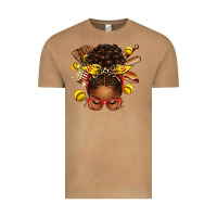 Vintage Camel softball afro messy bun Vintage Tee - texasbilliewilder