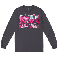 Smoke breast cancer wine glasses Long Sleeve Tee - texasbilliewilder