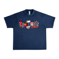 Navy American teacher Urban Heavy Tee - Zillion Design Studio