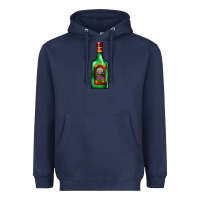 Navy tequila bottle Heavyweight Hoodie - AdoDesignShop