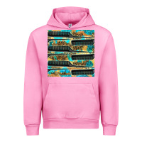 Fuchsia Pink Hairdresser Parting Comb With Leopard And Glitter Seamless Pattern Bbs Urban Hoodie - BundleAndBundleShop