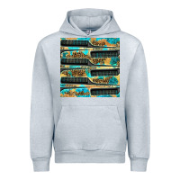 Heather Grey Hairdresser Parting Comb With Leopard And Glitter Seamless Pattern Bbs Urban Hoodie - BundleAndBundleShop