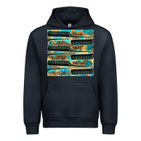 Navy Hairdresser Parting Comb With Leopard And Glitter Seamless Pattern Bbs Urban Hoodie - BundleAndBundleShop