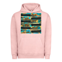 Hairdresser Parting Comb With Leopard And Glitter Seamless Pattern Bbs Urban Hoodie | Teevron