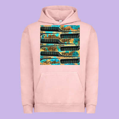 Hairdresser Parting Comb With Leopard And Glitter Seamless Pattern Bbs Urban Hoodie Designed By Bundleandbundleshop