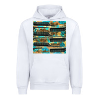 White Hairdresser Parting Comb With Leopard And Glitter Seamless Pattern Bbs Urban Hoodie - BundleAndBundleShop