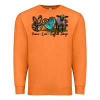 Carrot Peace Love Suffolk Sheep Premium Sweatshirt - LillyAllenDesigns