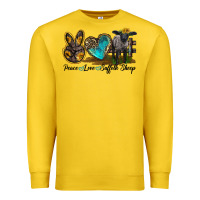 Lemon Peace Love Suffolk Sheep Premium Sweatshirt - LillyAllenDesigns