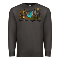 Smoke Peace Love Suffolk Sheep Premium Sweatshirt - LillyAllenDesigns