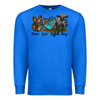 True Royal Peace Love Suffolk Sheep Premium Sweatshirt - LillyAllenDesigns