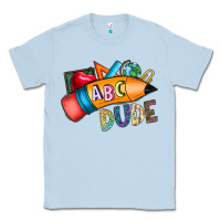 Dusty Blue dude Classic Tee - CowhideDigitalArt