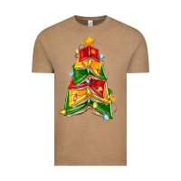 Vintage Coffee christmas book tree Vintage Tee - Zillion Design Studio