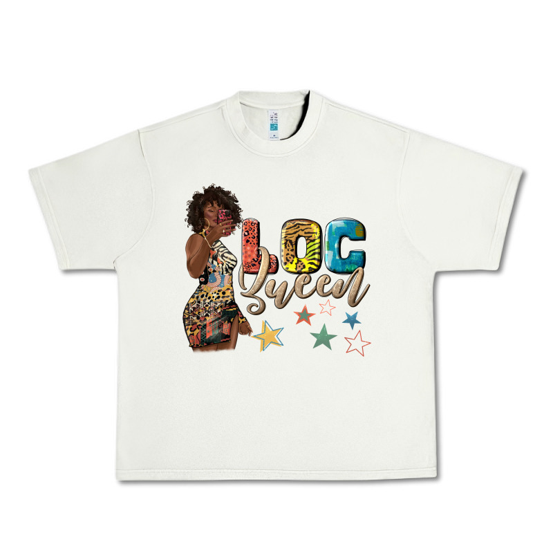 Afro Woman Loc Queen Urban Heavy Tee by texasbilliewilder | Teevron