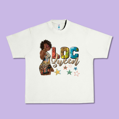 Urban Heavy Tee afro woman loc queen