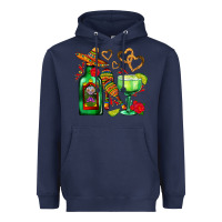 Navy mexican tequila margarita and maracas Heavyweight Hoodie - AdoDesignShop
