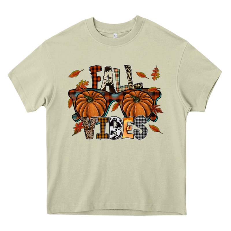 Fall Vibes Heavy Core Tee by SublimationCraftShop | Teevron