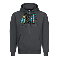 Smoke rt respiraory therapist Zipper Hoodie - CowhideDigitalArt