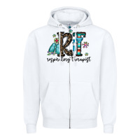 White rt respiraory therapist Zipper Hoodie - CowhideDigitalArt