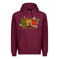 Burgundy lpn licensed practical nurse juneteenth Premium Hoodie - NancyCooperArtShop
