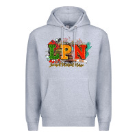 Heather Grey lpn licensed practical nurse juneteenth Premium Hoodie - NancyCooperArtShop