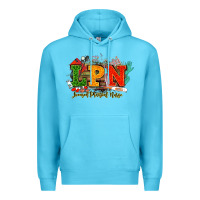 Ocean Blue lpn licensed practical nurse juneteenth Premium Hoodie - NancyCooperArtShop