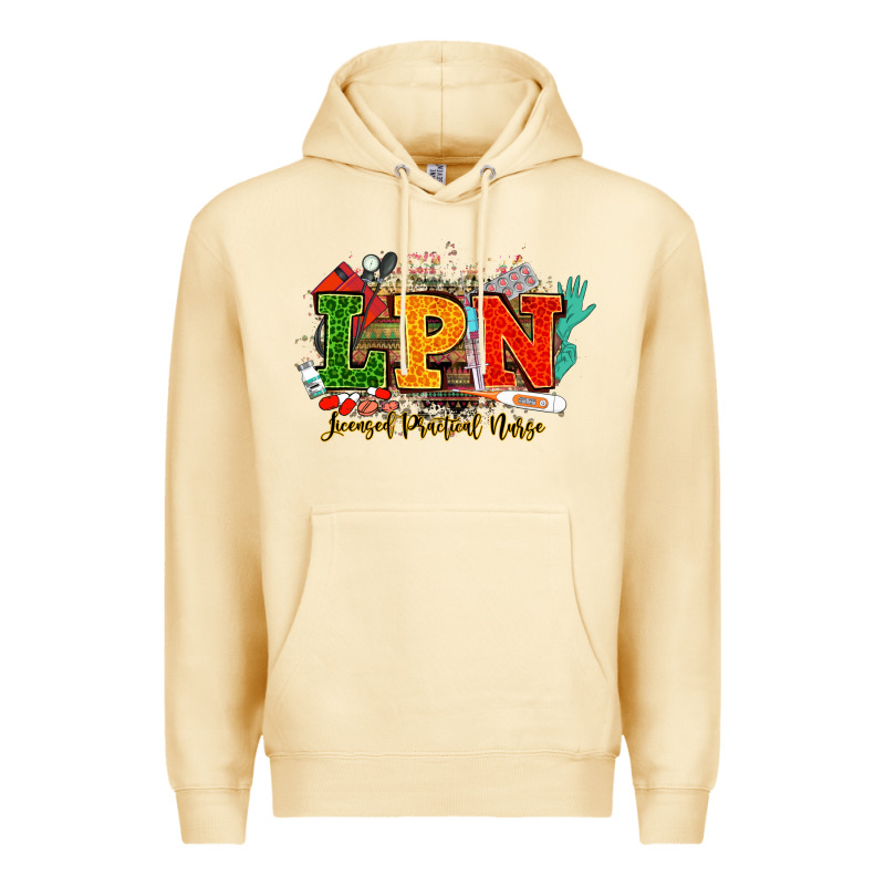 Lpn Licensed Practical Nurse Juneteenth Premium Hoodie by NancyCooperArtShop | Teevron
