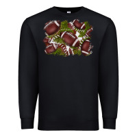 Black football background Premium Sweatshirt - BarkalooDesign