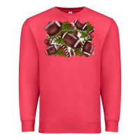 Cardinal football background Premium Sweatshirt - BarkalooDesign