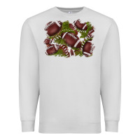 Dove Grey football background Premium Sweatshirt - BarkalooDesign