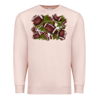 Pale Pink football background Premium Sweatshirt - BarkalooDesign