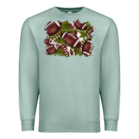 Seafoam football background Premium Sweatshirt - BarkalooDesign